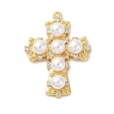 Brass Micro Pave Cubic Zirconia Pendants LS-KK-F895-10G-1