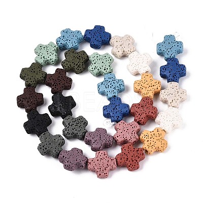 Natural Lava Rock Beads Strands G-N257-22A-01-1