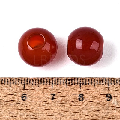 Natural Carnelian European Beads G-Q602-09B-03-1
