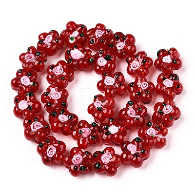 Handmade Lampwork Beads Strands LAMP-D015-08L-1