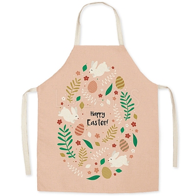 Cute Easter Egg Pattern Polyester Sleeveless Apron PW-WG98916-16-1