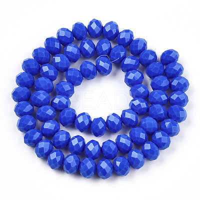 Opaque Solid Color Glass Beads Strands LS-EGLA-A034-P1mm-D32-1