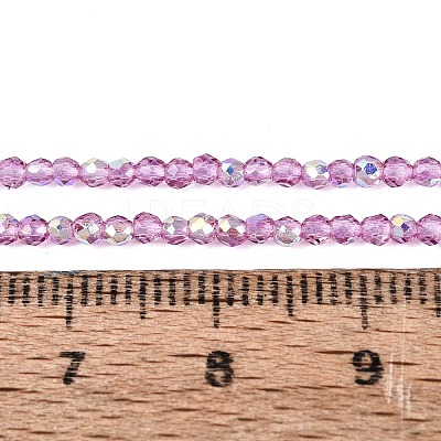 Transparent Glass Beads Strands EGLA-N028-01A-A04-1