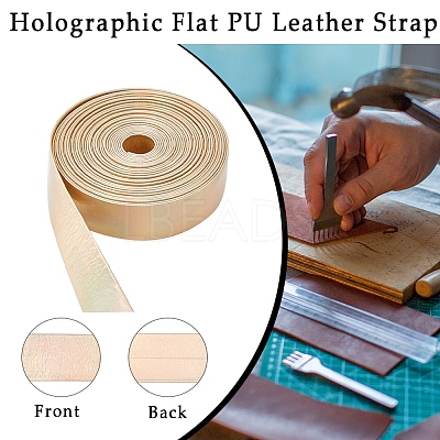 4.6~5M Laser Flat Imitation Leather Cord LC-GF0001-06D-02-1