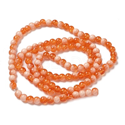 Crackle Glass Beads X1-GLAA-U001-6mm-10-1
