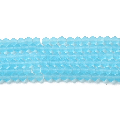 Imitate Austrian Crystal Frosted Glass Beads Strands X-EGLA-A039-T6mm-MD20-1