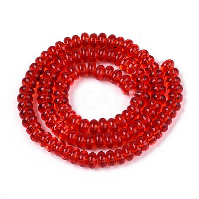 Transparent Glass Beads Strands GLAA-T025-6mm-15-1