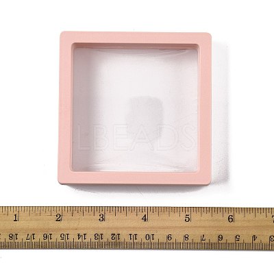 5Pcs Square Transparent PE Thin Film Suspension Jewelry Display Box CON-FS0001-19A-1