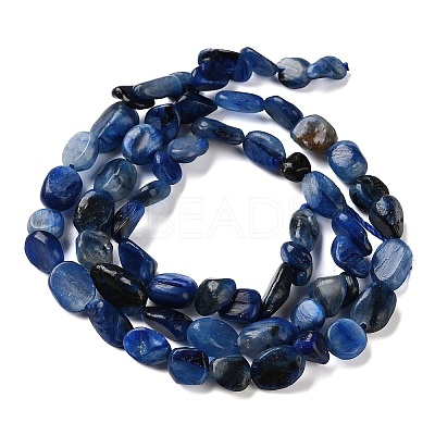 Natural Kyanite Beads Strands G-C268-A08-6x8mm-1