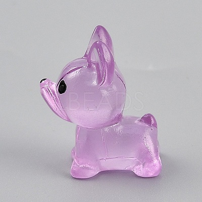 Luminous Resin Dog Display Decorations RESI-CJC0012-30B-1