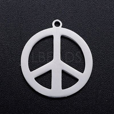Tarnish Resistant 201 Stainless Steel Pendants STAS-T046-JN266-1-1