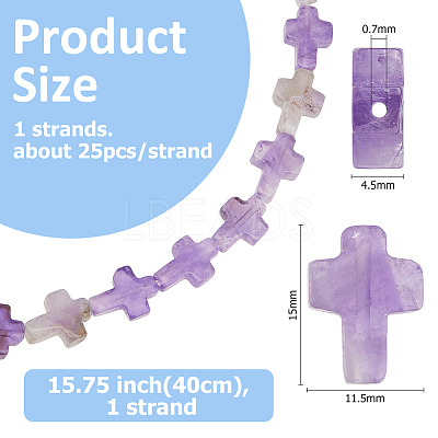 1 Strand Natural Amethyst Beads Strands G-FH0002-57-1
