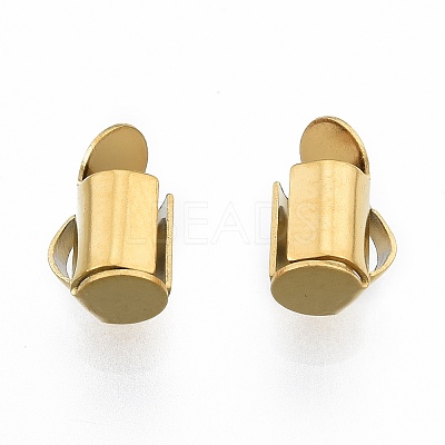 304 Stainless Steel Slide On End Clasp Tubes X-STAS-S115-01A-G-1
