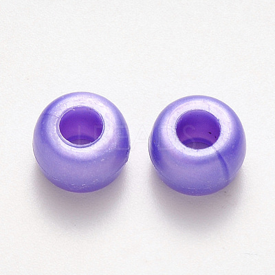 Plastic Pearlized Beads X-KY-R019-01-1