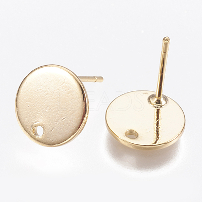 Brass Stud Earring Findings KK-T029-118G-1