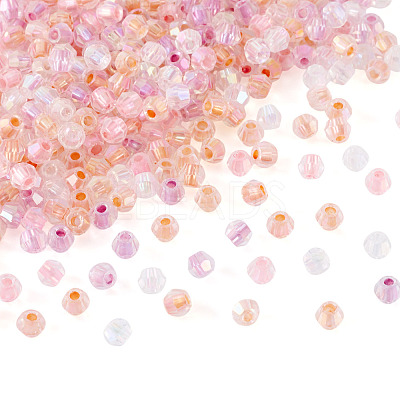 405Pcs Eletroplated Transparent Glass Beads GLAA-TA0003-66D-1