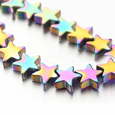 Electroplate Non-magnetic Synthetic Hematite Bead Strands X-G-F300-24B-02-1