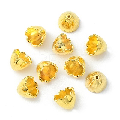 Tibetan Style Alloy Bead Caps TIBE-5211-G-LF-1
