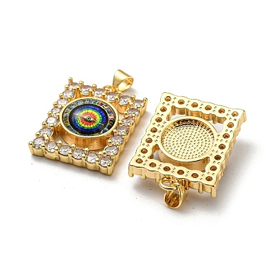 Golden Brass Pendants KK-L209-006G-08-1