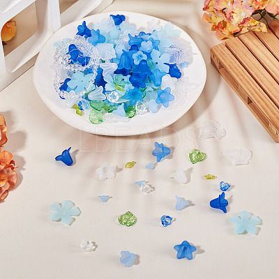 440Pcs 12 Styles Transparent Acrylic Pendants TACR-TA0001-85-1