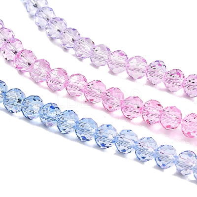 Transparent Painted Glass Beads Strands LS-DGLA-A034-T3mm-A08-1