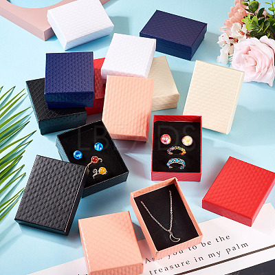 Rhombus Textured Cardboard Gift Storage Boxes CON-TAC0010-03A-05-1