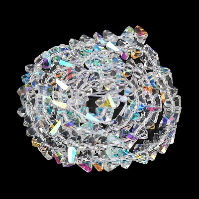 Electroplate Glass Beads Strands EGLA-C003-03-1