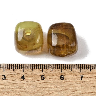 Opaque Acrylic Beads X-OACR-D320-01B-1