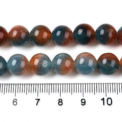 Dyed Natural White Jade Beads Strands G-T138-10mm-210-5-1