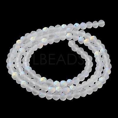 Transparent Glass Beads Strands X1-EGLA-A034-T4mm-MB19-1