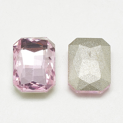 Pointed Back Glass Rhinestone Cabochons RGLA-T079-6x8mm-10-1