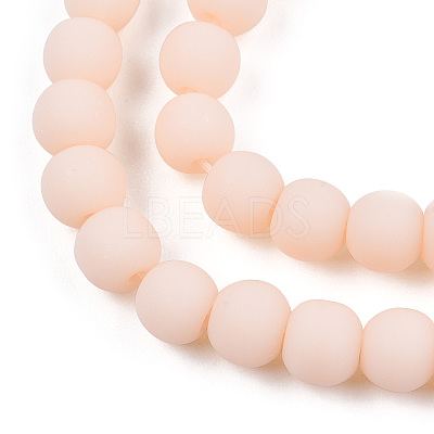 Opaque Glass Beads Strands LS-GLAA-T032-P4mm-MD09-1