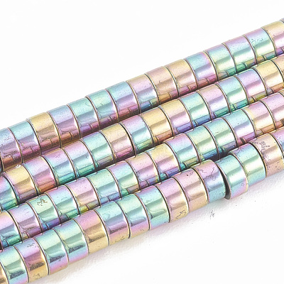 Electroplate Non-magnetic Synthetic Hematite Beads Strands X-G-T061-141D-1