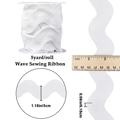 Polyester Wavy Fringe Trim OCOR-GF0003-44G-06-1
