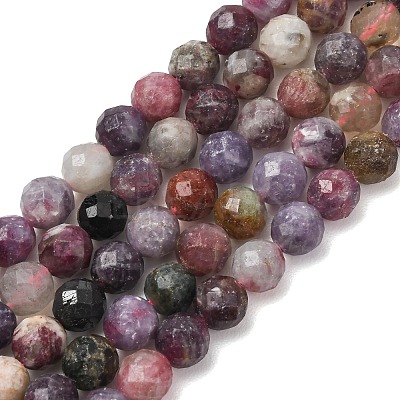 Natural Plum Blossom Tourmaline Beads Strands G-D110-A01-01-1