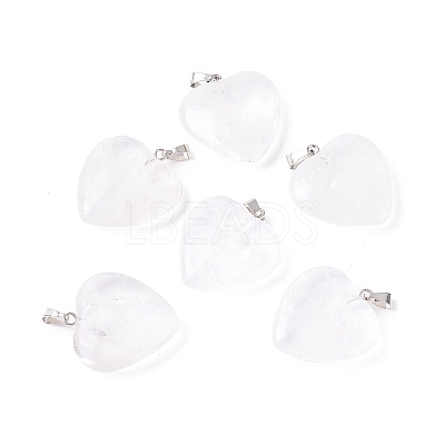 Natural Quartz Crystal Pendants X-G-G956-B56-FF-1