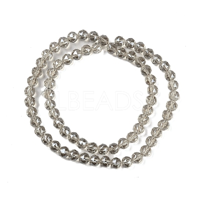 Transparent Electroplate Glass Beads Strands EGLA-N002-34C-M01-1