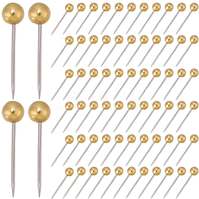 1Set 201 Stainless Steel Ball Head Pins DIY-SP0007-91G-1