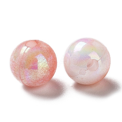 Two Tone Opaque Acrylic Beads LS-SACR-P024-01A-W13-1