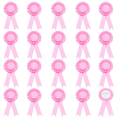 20Pcs Polyester Ribbon Brooches JEWB-CP0001-56A-1