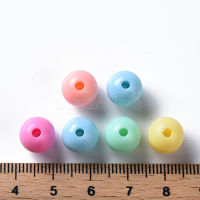 Opaque Acrylic Beads MACR-S370-C10mm-M1-1