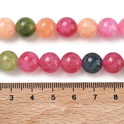 Dyed Natural Malaysia Jade Beads Strands G-G021-02C-26-1
