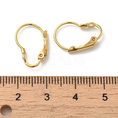 Brass Leverback Earring Findings KK-Z007-26C-1