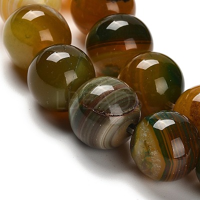 Dyed Natural Agate Beads Strands G-G175-A11-01-1