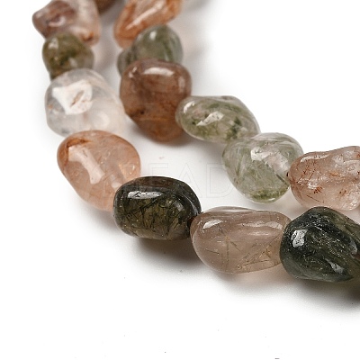 Natural Rutilated Quartz Beads Strands G-P497-01E-08A-1