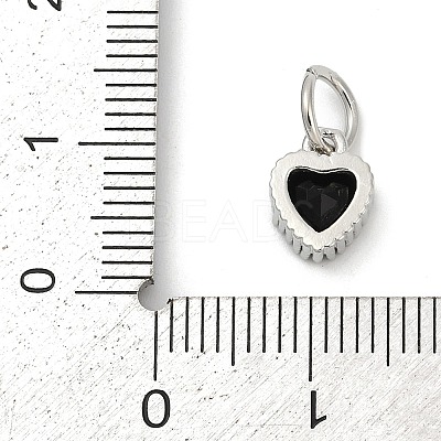 Brass Micro Pave Cubic Zirconia Pendants KK-H204-01P-04-1