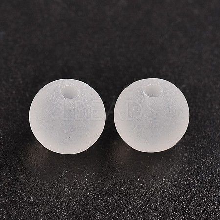 Transparent Acrylic Ball Beads X-FACR-R021-8mm-16-1