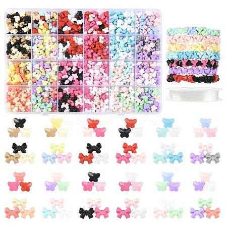 131.1G 23 Styles Opaque Acrylic Beads SACR-FS0001-45-1