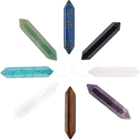 Gemstone No Hole Healing Stones G-NB0001-32-1