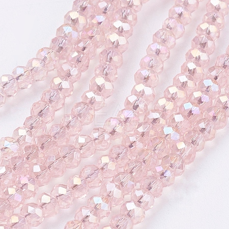 Electroplate Glass Beads Strands X-EGLA-R048-2mm-31-1